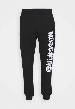 MOSCHINO TROUSERS - Tracksuit Bottoms - Black -MOSCHINO SHOP 2f1b7c61ab13485987c45378bcdbd471