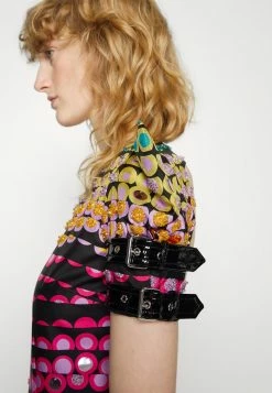 MOSCHINO EMBROIDERED - Cocktail Dress / Party Dress - Fantasy Black 16 MOSCHINO EMBROIDERED - Cocktail Dress / Party Dress - Fantasy Black -MOSCHINO SHOP 2f276488d1404da1953af108d9924878