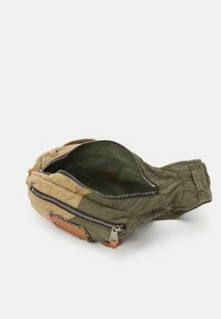 MOSCHINO PATCHWORK - Bum Bag - Fantasy Brown -MOSCHINO SHOP 2f641fea7e99479aac99ed166545e272