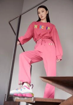 MOSCHINO LOGO - Tracksuit Bottoms - Fucsia