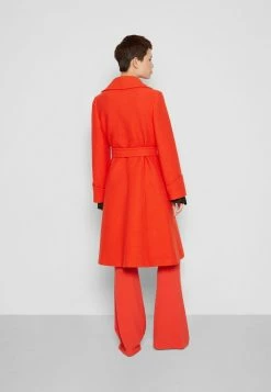 MOSCHINO MACRO BUTTONS - Classic Coat - Red -MOSCHINO SHOP 307aaf675d62460f92598106b721c7de