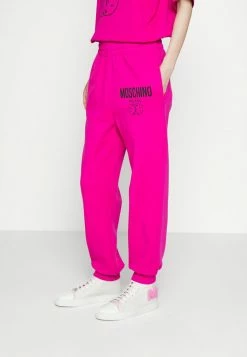 MOSCHINO DOUBLE SMILE - Tracksuit Bottoms - Fantasy Violet -MOSCHINO SHOP 30e0ef94b1e8462d9811dc85e70da83f