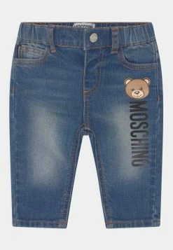 MOSCHINO TROUSERS UNISEX - Slim Fit Jeans - Blu Denim