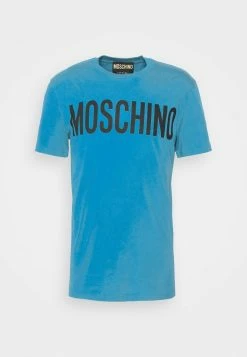 MOSCHINO Print T-shirt - Blue -MOSCHINO SHOP 31f5526c4ea24a24a18d69121dfd2905