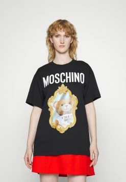 MOSCHINO Print T-shirt - Black -MOSCHINO SHOP 32fce62e83414088b5080e67c84b437d