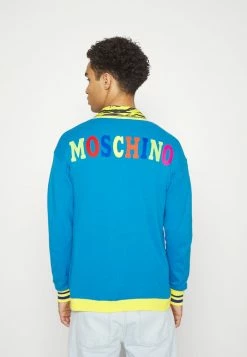 MOSCHINO JACKET - Cardigan - Light Blue -MOSCHINO SHOP 33b42d68b37441558b429819d2644c52