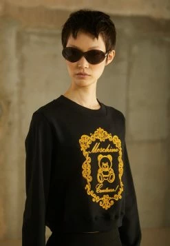MOSCHINO EMBROIDERY BEAR - Sweatshirt - Fantasy Black -MOSCHINO SHOP 358250837a1e4dedb01067efa1205c16