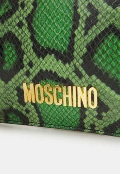 MOSCHINO LOGO UNISEX - Clutch - Green -MOSCHINO SHOP 3583da27a898426595f2b3791d143de8