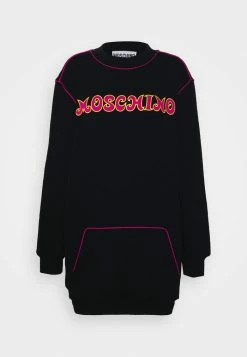 MOSCHINO EMBROIDERED SEASONAL - Day Dress - Black -MOSCHINO SHOP 365a019c3b524d949458c3253bf0e314