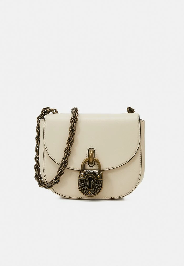 MOSCHINO PADLOCK GROUP SHOULDER - Across Body Bag - Fantasy Grey 1 MOSCHINO PADLOCK GROUP SHOULDER - Across Body Bag - Fantasy Grey