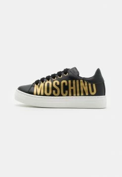 MOSCHINO BOX LACE MAXI LOGO PRINT - Trainers - Black