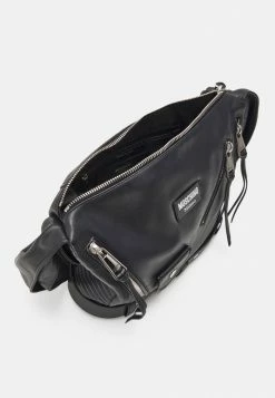 MOSCHINO SHOULDER BAG UNISEX - Across Body Bag - Black -MOSCHINO SHOP 371e8ef1d25f4dfab8bab6b6eee04186