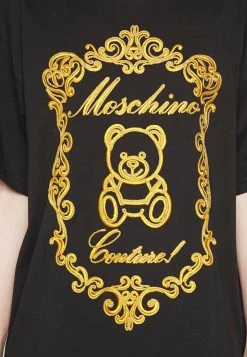 MOSCHINO EMBROIDERY BEAR - Print T-shirt - Fantasy Black 13 MOSCHINO EMBROIDERY BEAR - Print T-shirt - Fantasy Black -MOSCHINO SHOP 37d052ba618c4eb2b657bb85d28301b7