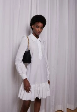 MOSCHINO HEART BUTTONS - Shirt Dress - White