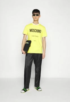 MOSCHINO Print T-shirt - Yellow -MOSCHINO SHOP 391c9199c1214175bdf33beb4c8a2101