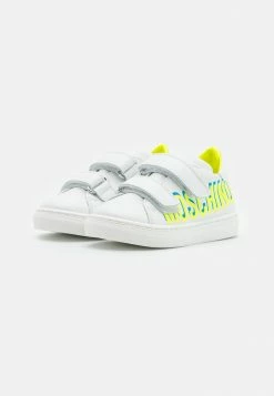 Alternative view of MOSCHINO UNISEX - Trainers - White/neon Yellow/sky Blue