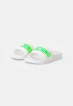 Alternative view of MOSCHINO Mules - White/neon Green