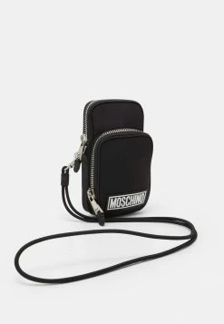MOSCHINO LABEL UNISEX - Across Body Bag - Fantasy Black -MOSCHINO SHOP 3ad0eb29f7ce452d8513dd76727ff600