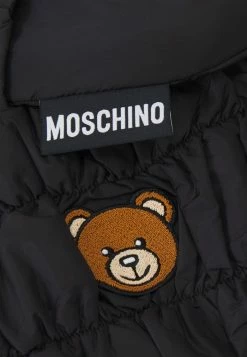 MOSCHINO KID TEEN HAT AND NECK WARMER UNISEX SET - Scarf - Black -MOSCHINO SHOP 3ad7648b501440eab1aa76f48f86b643