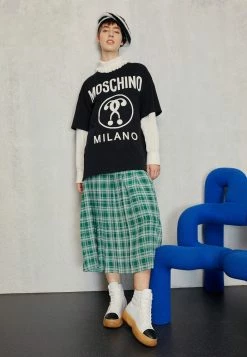 MOSCHINO INSTITUTIONAL LOGOS - Print T-shirt - Black