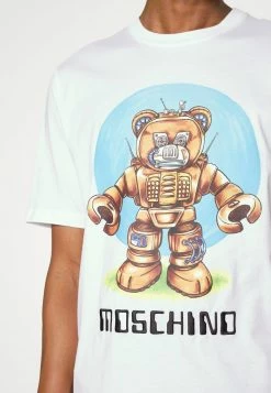 MOSCHINO Print T-shirt - Fantasy White -MOSCHINO SHOP 3c832797479f4827b0ac080dabc35d4b