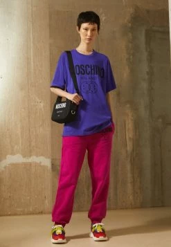 MOSCHINO DOUBLE SMILE - Print T-shirt - Fantasy Blue