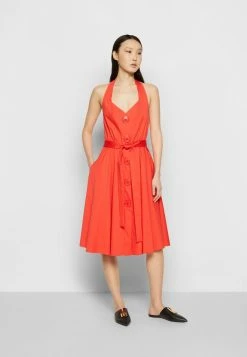 MOSCHINO MACRO BUTTONS - Cocktail Dress / Party Dress - Red -MOSCHINO SHOP 3d51f388f3334e109fedc0c9445c4123