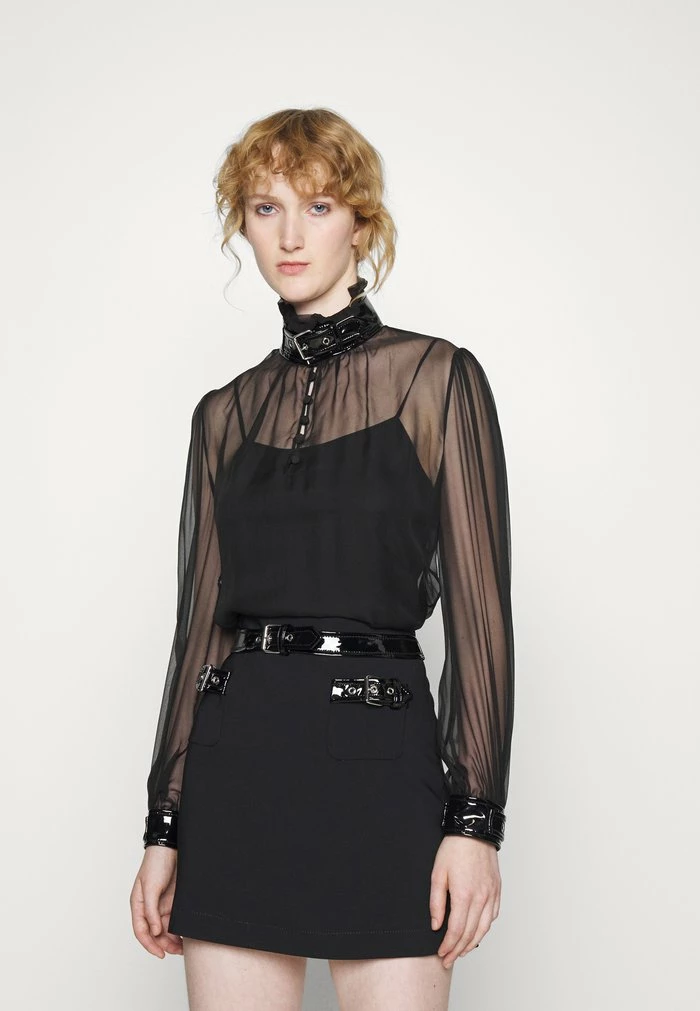 MOSCHINO BONDAGE BUCKLE - Blouse - Black 3 MOSCHINO BONDAGE BUCKLE - Blouse - Black - Image 3