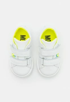MOSCHINO UNISEX - Trainers - White/neon Yellow/sky Blue -MOSCHINO SHOP 3e35314a768844f0ae0a4ed64196ab1d