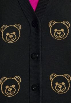 MOSCHINO JACKET - Cardigan - Black -MOSCHINO SHOP 3e944ece028e4058a112b66e64e02136