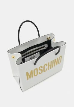 MOSCHINO SHOULDER BAG - Tote Bag - White -MOSCHINO SHOP 3f96c3f430044048b84861ef3ebd05d3