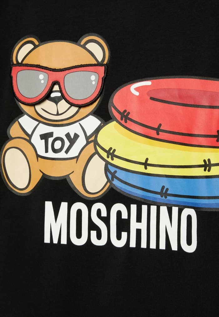 MOSCHINO UNISEX - Print T-shirt - Black 3 MOSCHINO UNISEX - Print T-shirt - Black - Image 3