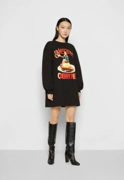 MOSCHINO DINER GROUP - Jersey Dress - Black -MOSCHINO SHOP 4259cdb285a94a79a7a10b5b0c7d4e76