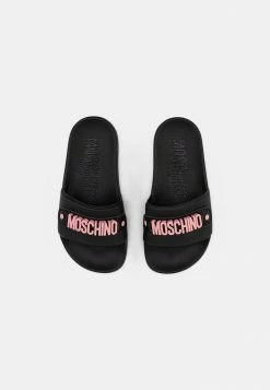 MOSCHINO Mules - Black/pink Lettering -MOSCHINO SHOP 42805a4d4d4644d48111a7852e5825b5