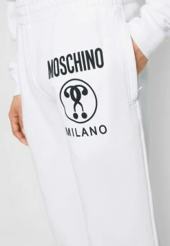 MOSCHINO TROUSERS - Tracksuit Bottoms - White -MOSCHINO SHOP 42c9cd0c8a114969963cdd97a077f1ed