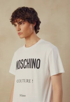 MOSCHINO Print T-shirt - White -MOSCHINO SHOP 42cab2d2c1a34813b5ed3bb42f3376b1