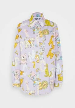 MOSCHINO LOGO CIRCUS - Button-down Blouse - Fantasy Violet -MOSCHINO SHOP 43c67f57238044dc88fdaa1f08feb48e