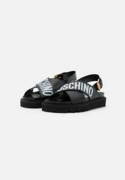 MOSCHINO Platform Sandals - Nero -MOSCHINO SHOP 44c5b34c63d349eeb0adc1c86d7ae1bd