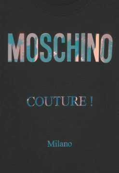 MOSCHINO MAXI TEE UNISEX - Print T-shirt - Black -MOSCHINO SHOP 461d60aa8eb741d8b2c945bb3033da60