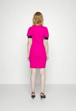 MOSCHINO BONDAGE BUCKLE - Jersey Dress - Violet -MOSCHINO SHOP 47dddfdd6c2f4bdebd692183cd3a1a63