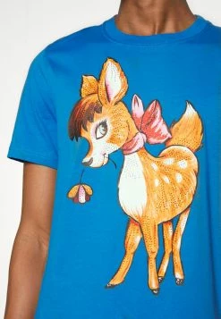 MOSCHINO Print T-shirt - Fantasy Blue -MOSCHINO SHOP 48ea2dbab16d4a6580f2e42471f25d18