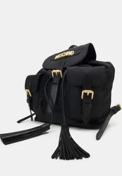 MOSCHINO LETTERING BACK PACK - Rucksack - Black -MOSCHINO SHOP 4941dc1867b24fcb8c7c1357a00f3550
