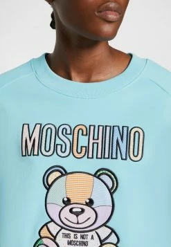 MOSCHINO TEDDY - Sweatshirt - Light Blue -MOSCHINO SHOP 4a9fc4b47a1d46a497e532a36ca47d67