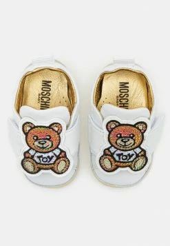 MOSCHINO UNISEX - First Shoes - White/gold -MOSCHINO SHOP 4b87ee0b56924a268826dc0841d8f415