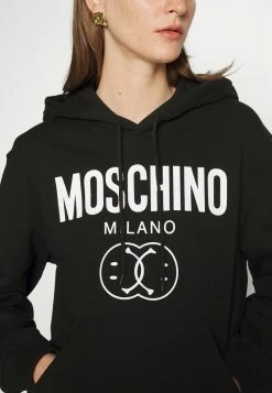 MOSCHINO DOUBLE SMILE - Sweatshirt - Fantasy Black -MOSCHINO SHOP 4c6f70efbb8346c0aa8c4bb71a775143