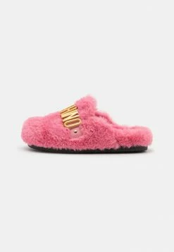 MOSCHINO FUSBET MULES GALVANIC LETTERING LOGO - Slippers - Pink