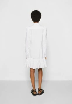 MOSCHINO HEART BUTTONS - Shirt Dress - White -MOSCHINO SHOP 4d3abc7956e043ffa48fbe656e35f25a