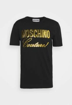 MOSCHINO INSTITUTIONAL LOGOS - Print T-shirt - Black -MOSCHINO SHOP 4db29990e29c47e49dc5d0b3d37eb1f7