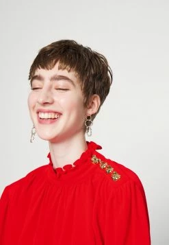 MOSCHINO TEDDY BUTTONS - Blouse - Red -MOSCHINO SHOP 4dc089b42f8d4914940dfb75a86804c9