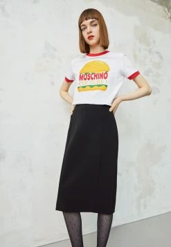 MOSCHINO Pencil Skirt - Black -MOSCHINO SHOP 4e45e1d89e004cbd94a5295ea433b701